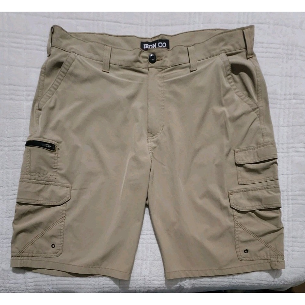 Iron Co.‎ 4-Way Stretch Hybrid Cargo Short Size 38 Beige
